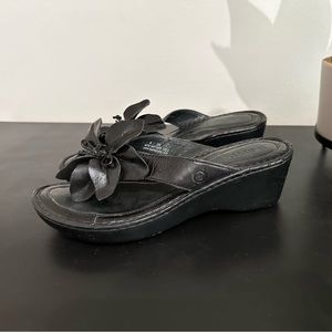 Born black wedge sandals 8